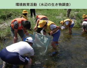 環境教育活動（水辺の生き物調査）