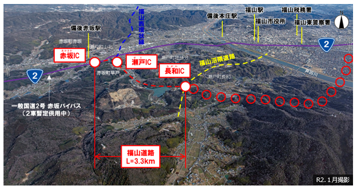 【平面図】福山道路