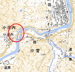 カワコ淵地図