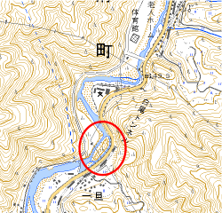 弘法が淵地図