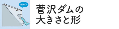 菅沢ダムの大きさと形