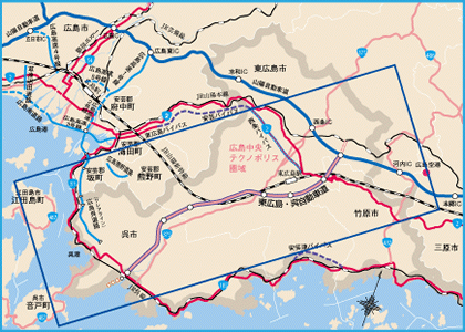 東広島呉道　地図