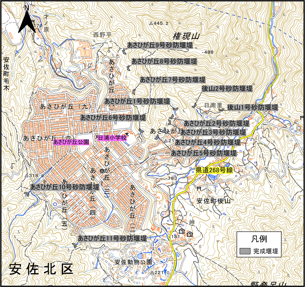 地区別位置図