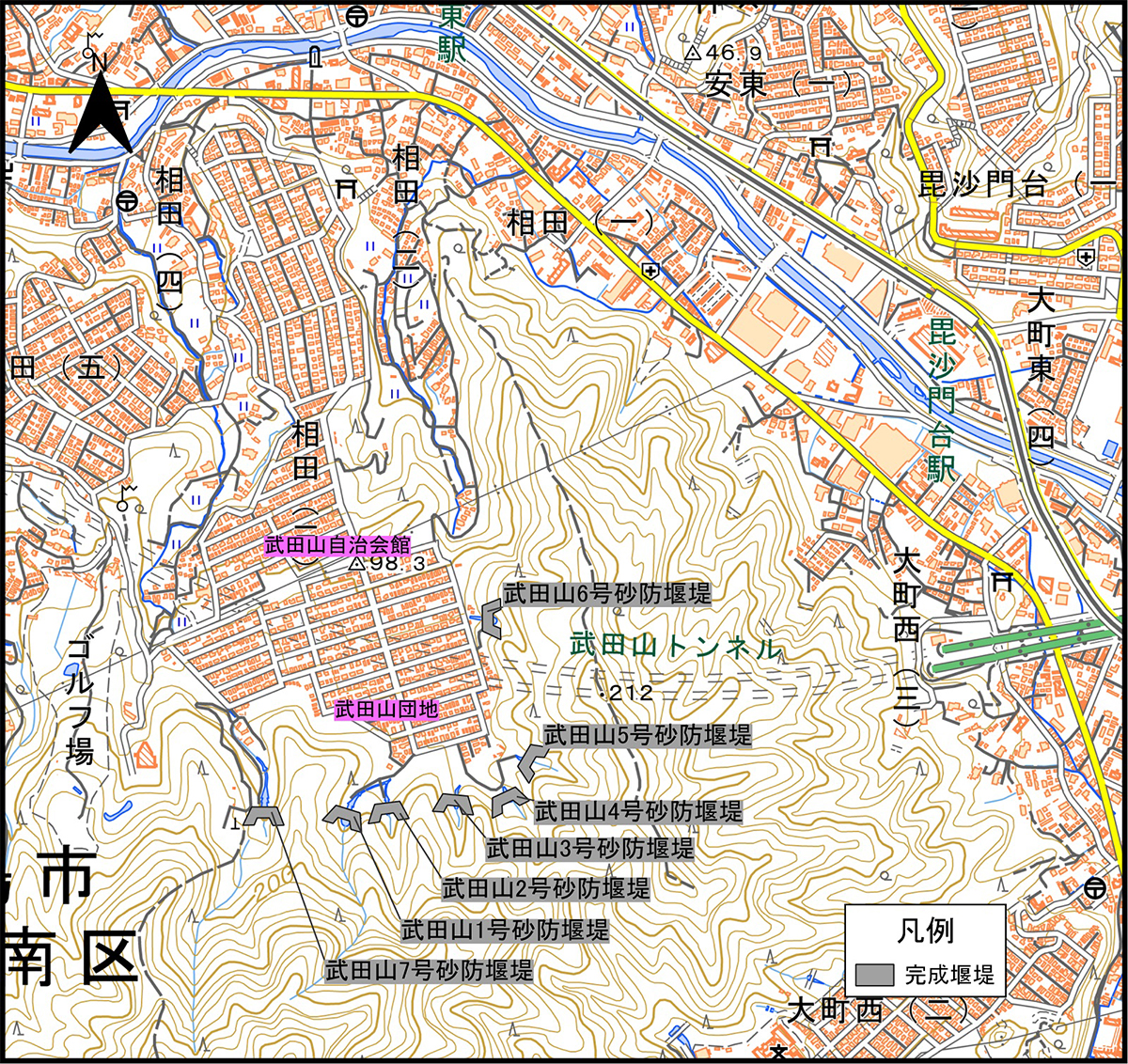 地区別位置図