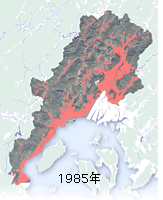 1985年の住宅地