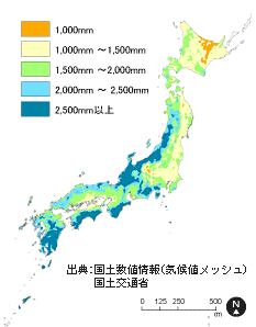 年降水量