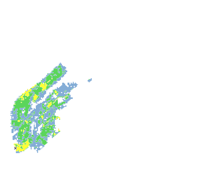 4時間目氾濫区域図