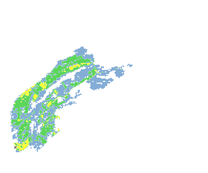 6時間目氾濫区域図