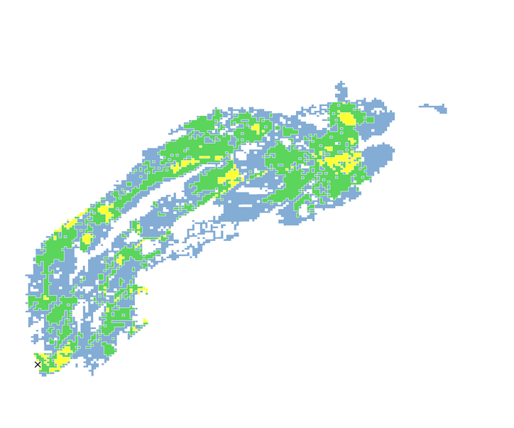 12時間目氾濫区域図