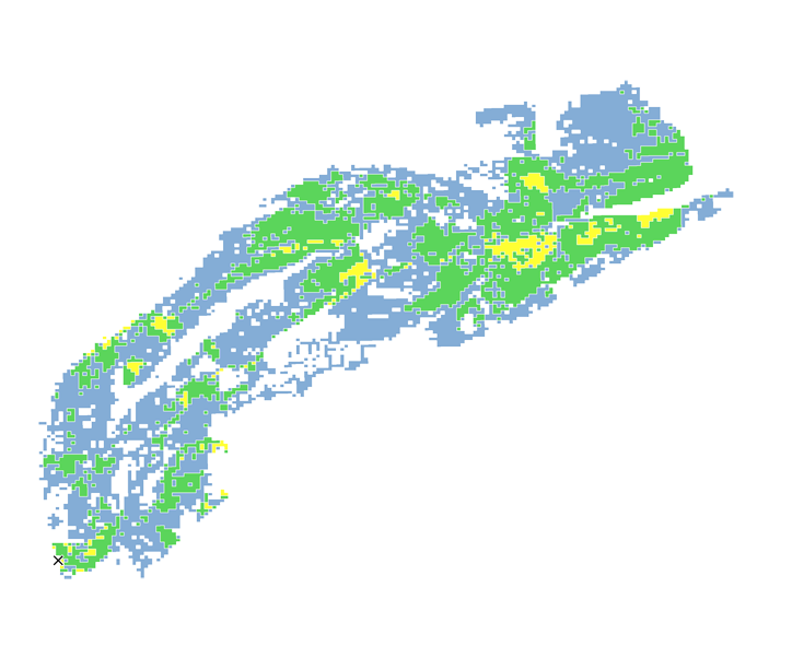 16時間目氾濫区域図