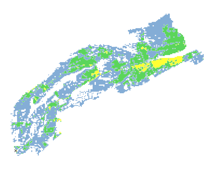 18時間目氾濫区域図