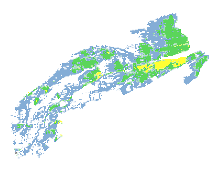 21時間目氾濫区域図