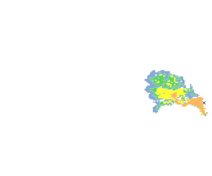 2時間目氾濫区域図