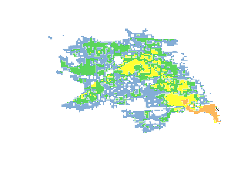 7時間目氾濫区域図