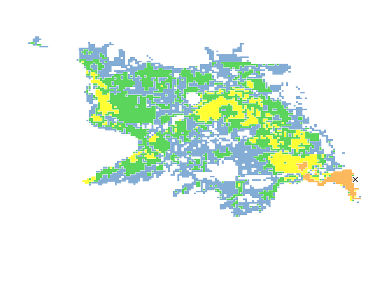 9時間目氾濫区域図