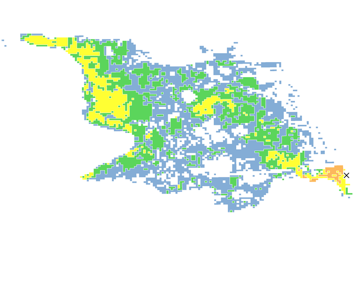 19時間目氾濫区域図