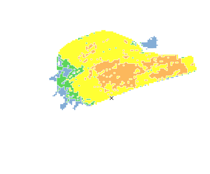 8時間目氾濫区域図