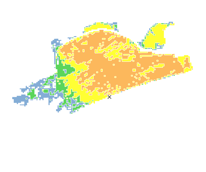 16時間目氾濫区域図