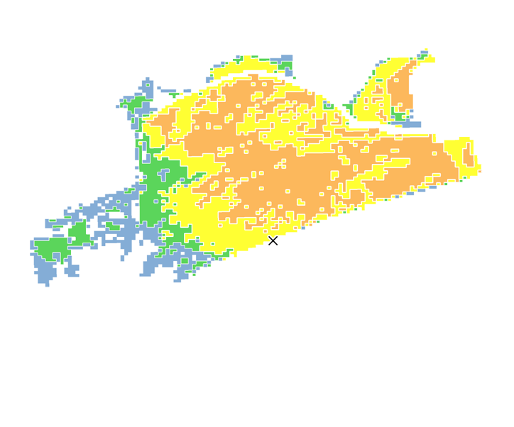 21時間目氾濫区域図