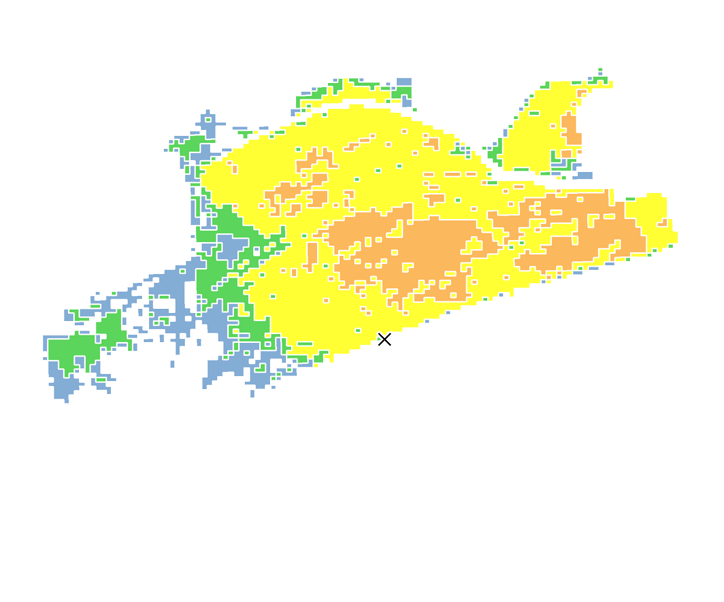 24時間目氾濫区域図