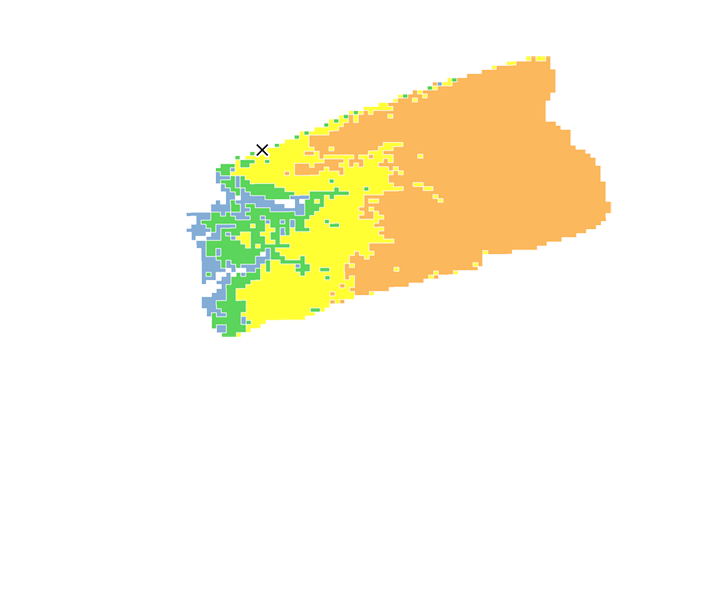 10時間目氾濫区域図