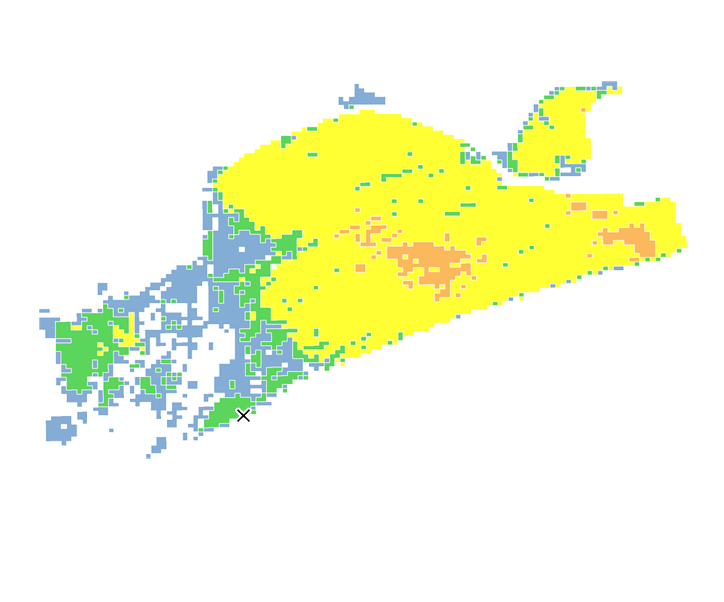 23時間目氾濫区域図