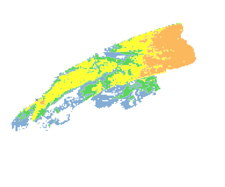 10時間目氾濫区域図