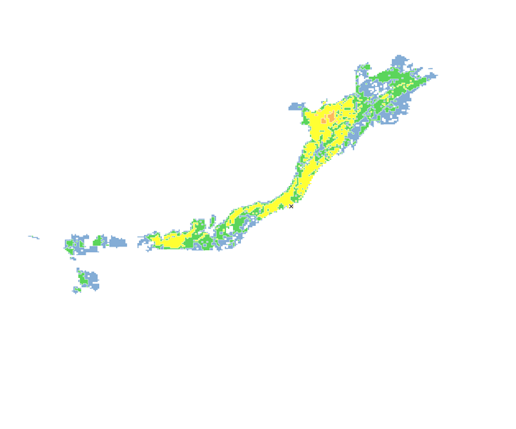 6時間目氾濫区域図