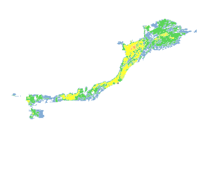 8時間目氾濫区域図