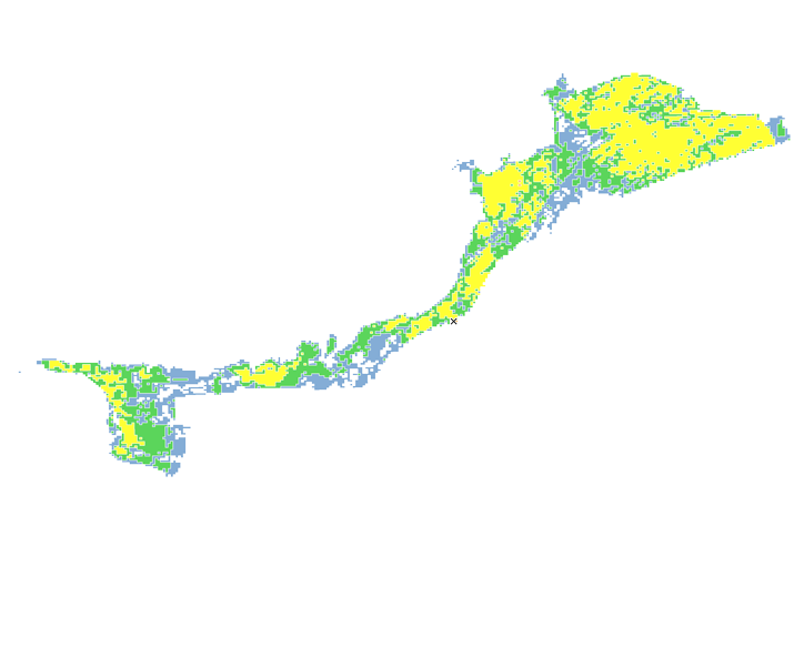 13時間目氾濫区域図