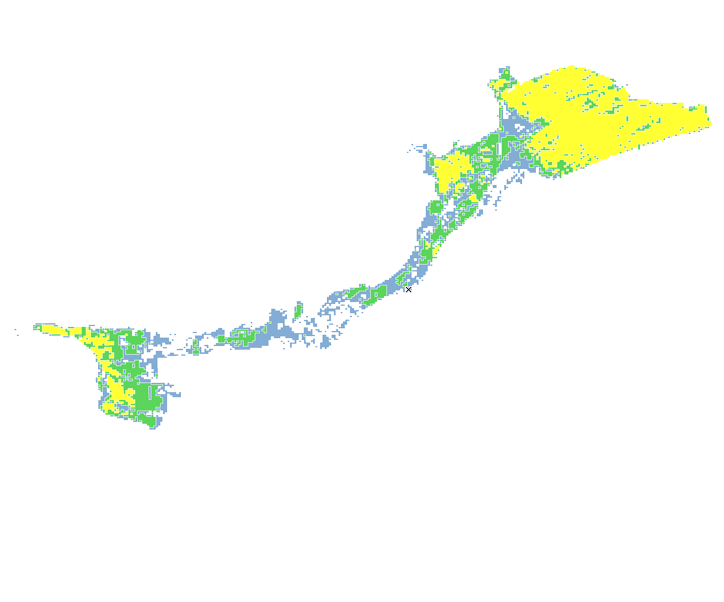 22時間目氾濫区域図