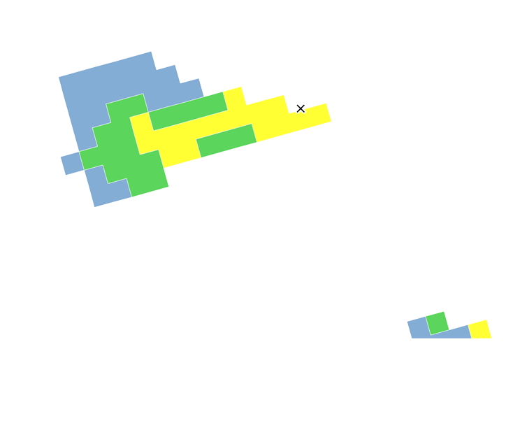 6時間目氾濫区域図