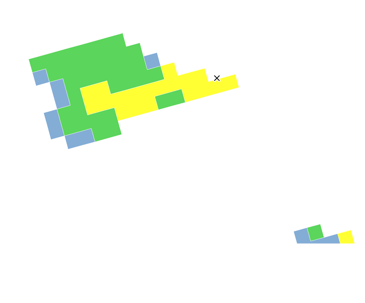 8時間目氾濫区域図