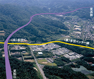 【状況写真】一般国道９号　湖陵・多伎道路