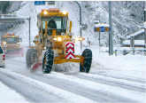 除雪機械による道路除雪