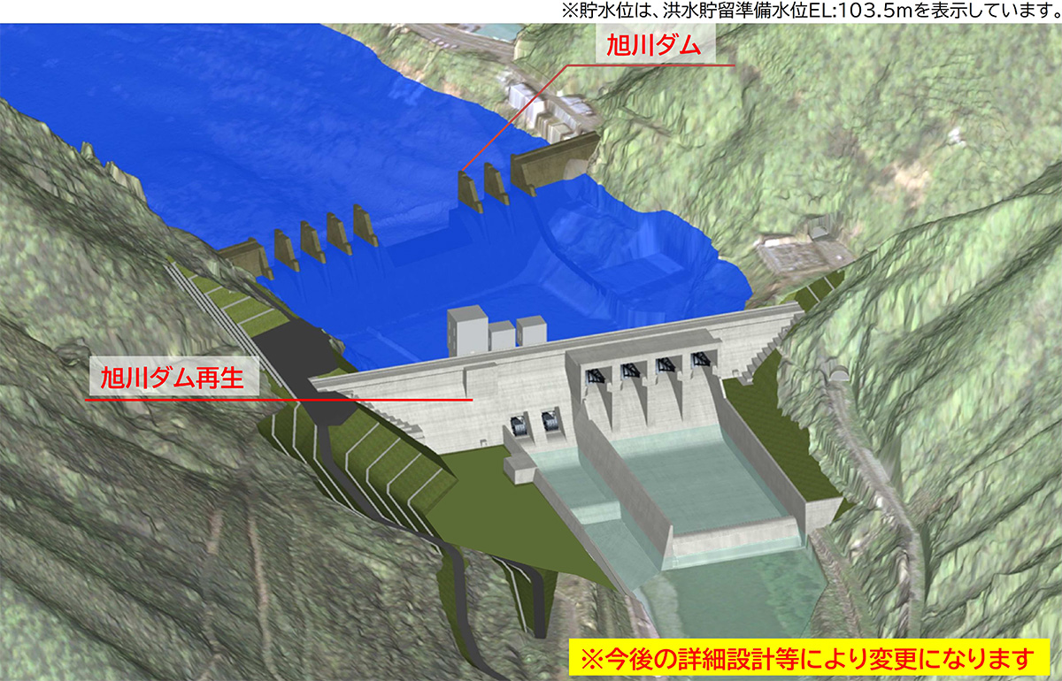旭川ダム再生 イメージ図