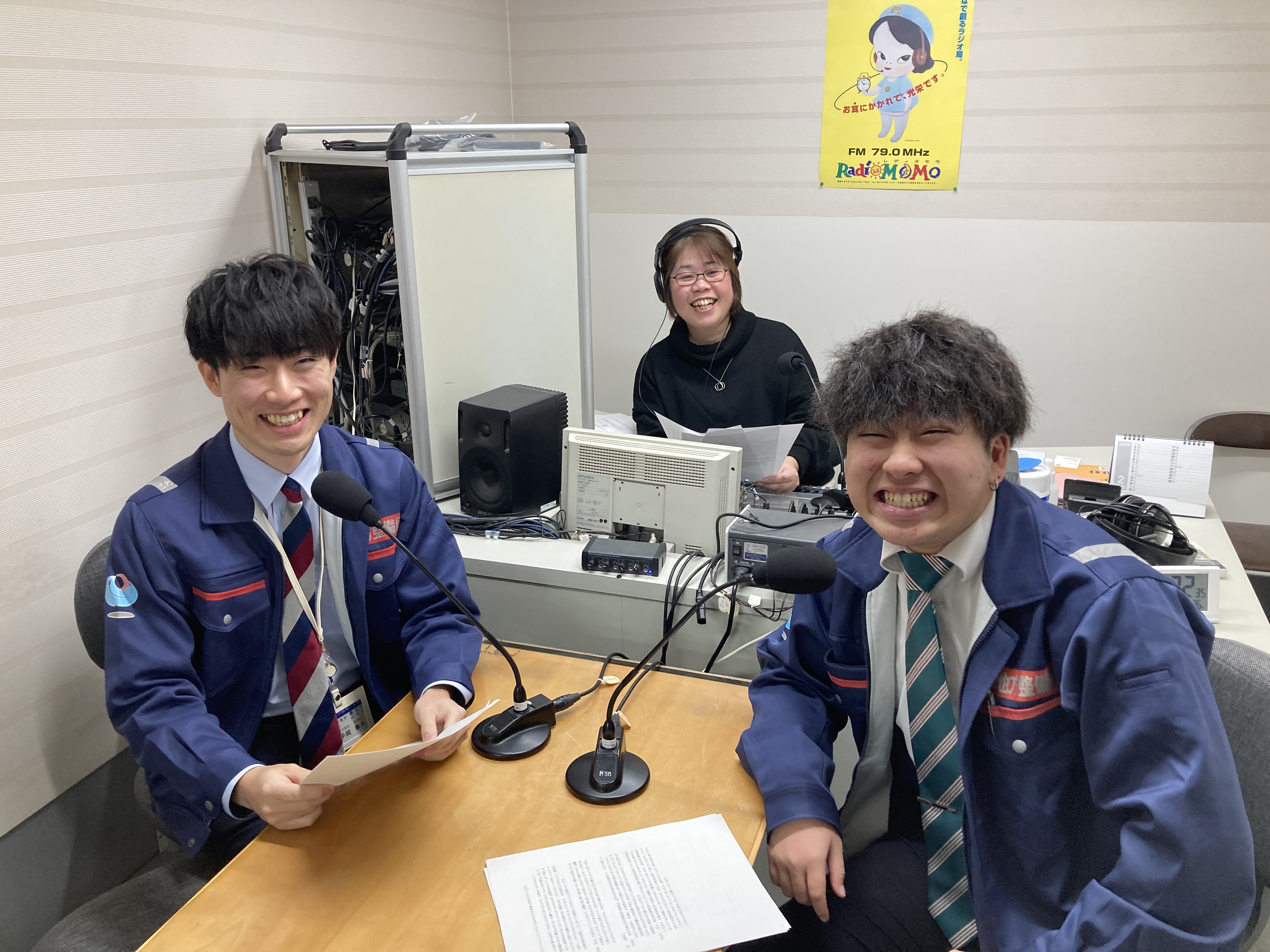 ラジオ番組の放送風景