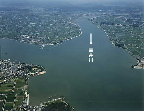 吉井川航空写真