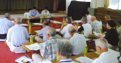 安佐南区西原で洪水に関する出前講座