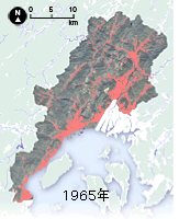 1965年の住宅地