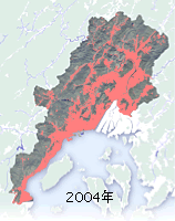 2004年の住宅地