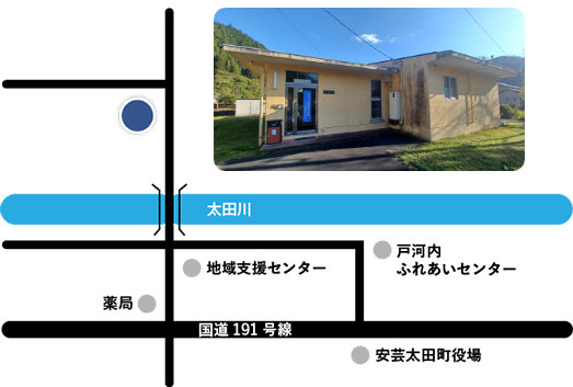 安芸太田事業推進室の地図