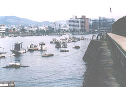 流水流下や船舶の運航の支障になるプレジャーボートの係留（旧太田川）