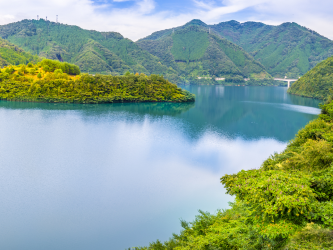 奥津湖周辺の巡視