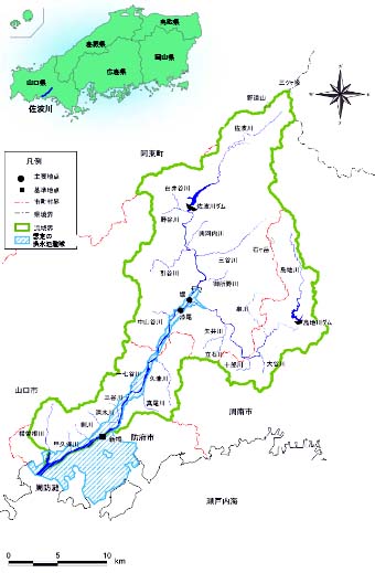 佐波川周辺地図