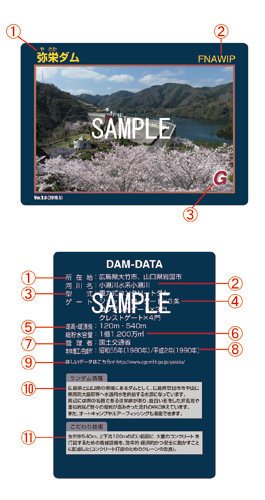 弥栄ダムのダムカード