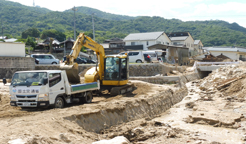 土砂撤去作業広島県安芸郡坂町坂西