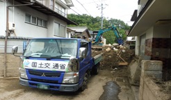 道路啓開作業広島県安芸郡坂町小屋浦