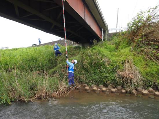 橋梁の被災状況調査（嘉島町）