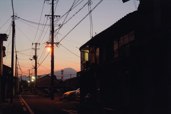 【作品名】大山の見える町 撮影者：山田 昌幸 様 夢街道ルネサンス認定地区名：境往来（鳥取県米子市立町）